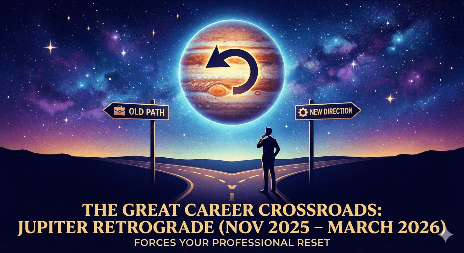 The Great Career Crossroads How Jupiter Retrograde (Nov 2025 – March 2026) Forces Your Professional Reset